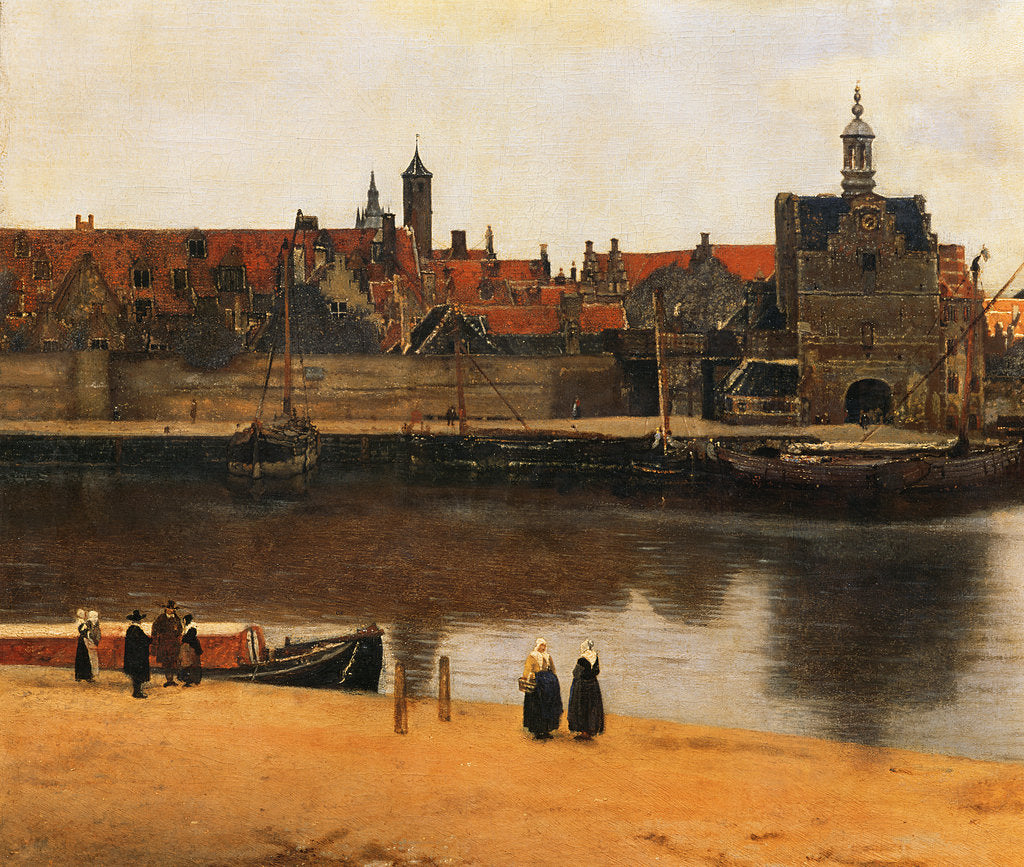 Detail of View of Delft, c.1660-61 by Jan Vermeer
