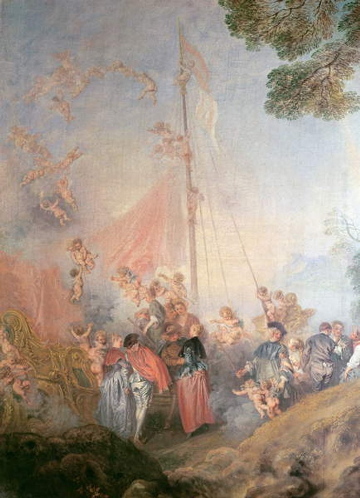 Detail of Embarkation for Cythera, 1717 by Jean Antoine Watteau