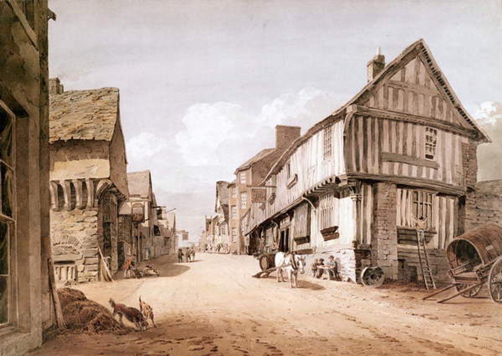 Detail of High Street, Conway by John Varley