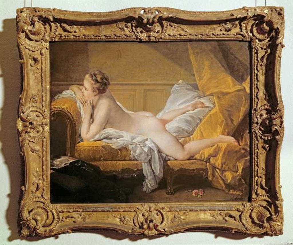 Detail of Reclining Nude by Francois Boucher