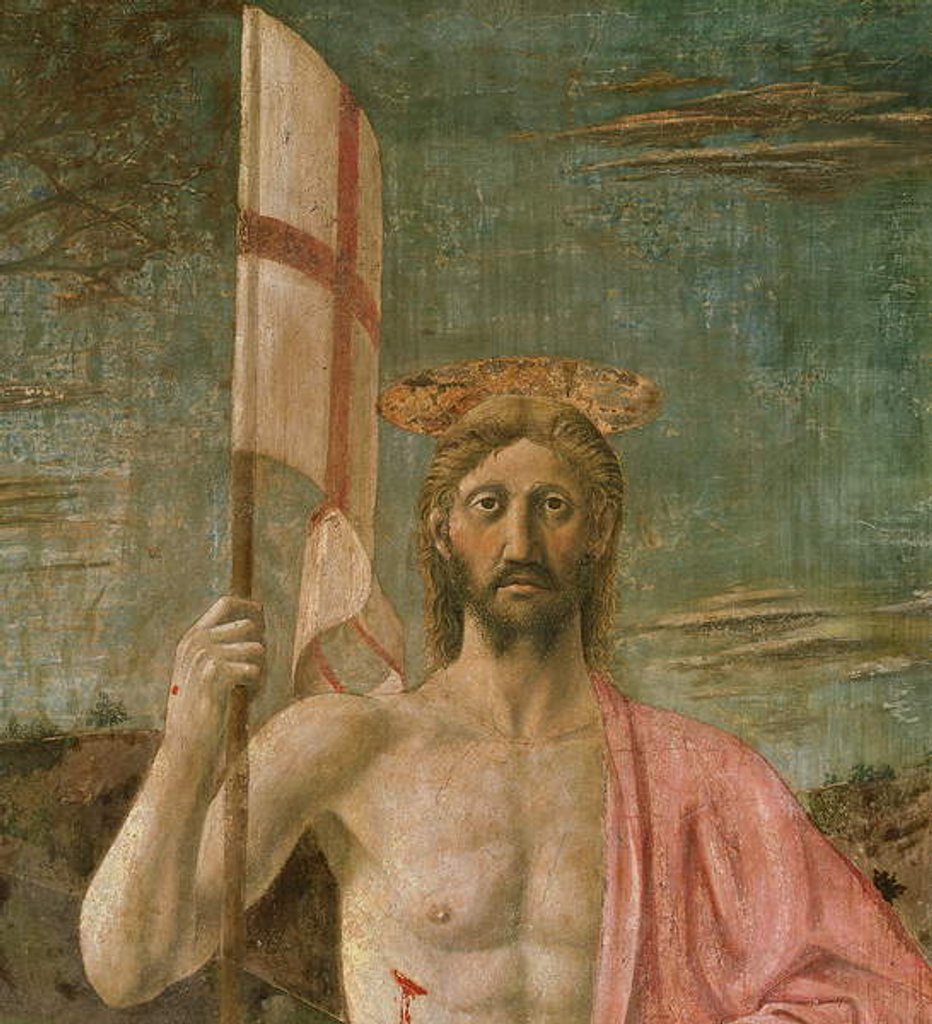 Detail of The Resurrection, detail of Christ, c.1463 by Piero della Francesca
