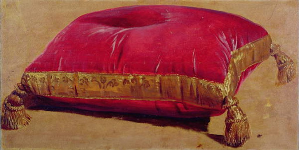 Detail of Sketch for a velvet cushion by Claude Francois Desportes