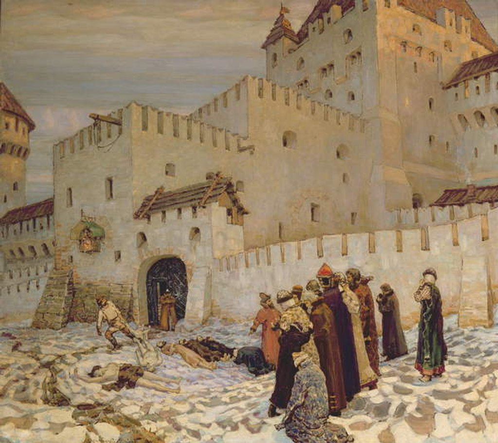 Detail of The Killing Ground by Apollinari Mikhailovich Vasnetsov