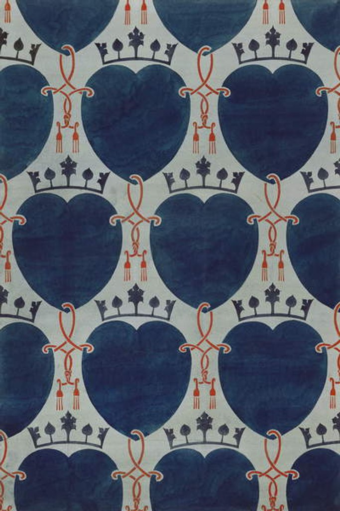 Detail of Design for a fabric, c.1898 by Charles Francis Annesley Voysey