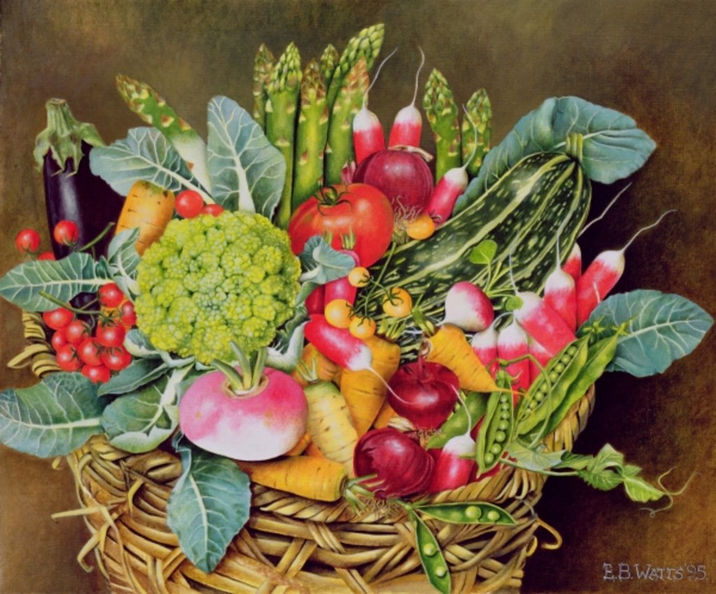 Detail of Summer Vegetables, 1995 by E.B. Watts