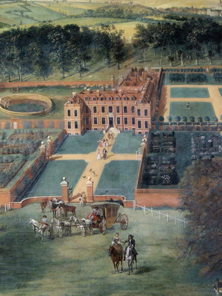 Detail of A detail of 'Cheveley Park', 1671 by Jan Siberechts