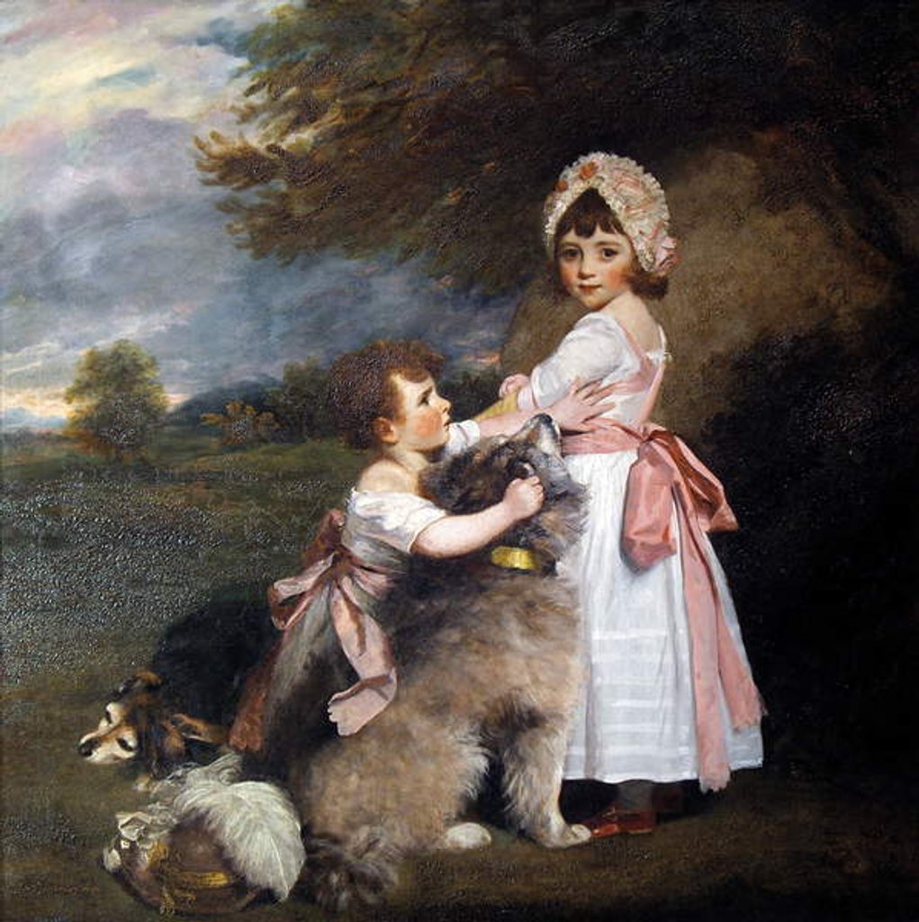 Detail of The Marquis of Granby and Lady Elizabeth Manners, as Children by Joshua Reynolds