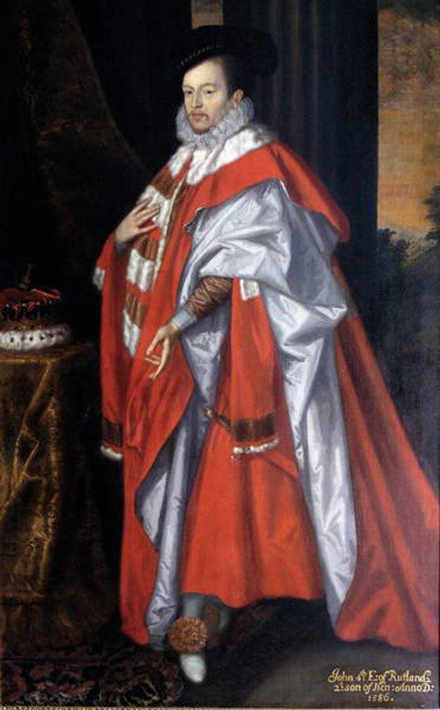 Detail of John Manners, 4th Earl of Rutland, c.1675 by Jeremias van der Eyden