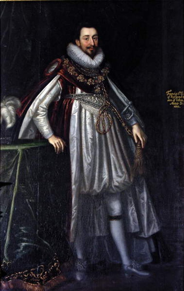 Detail of Francis Manners, 6th Earl of Rutland, c.1675 by Jeremias van der Eyden