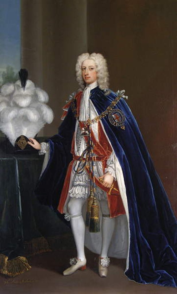 Detail of John Manners, 3rd Duke of Rutland, 1725 by Charles Jervas