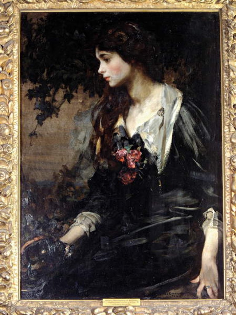 Detail of Marjorie, Marchioness of Anglesey, 1906 by James Jebusa Shannon