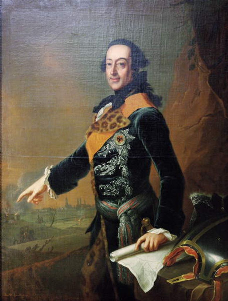 Detail of Charles, Hereditary Prince of Brunswick-Luneburg, 1759 by Johann Georg Ziesenis