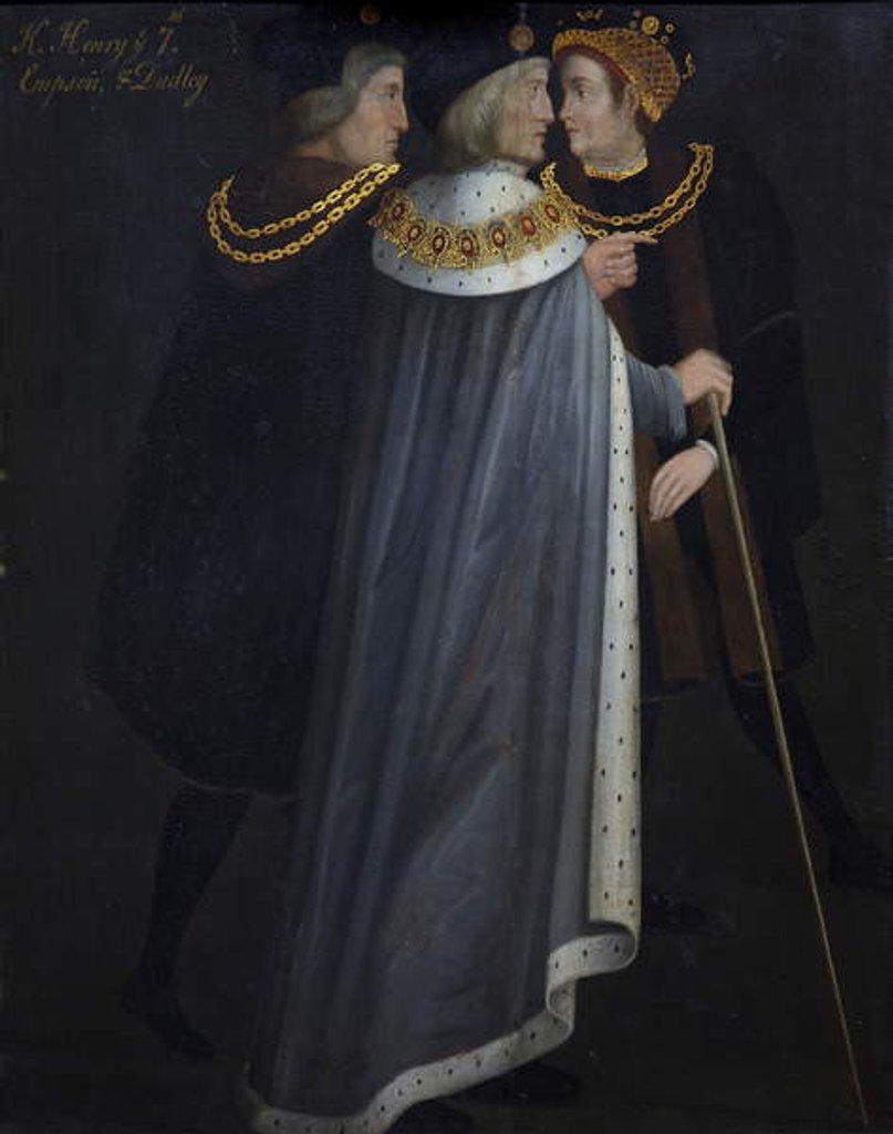 Detail of Richard Empson, Henry VII and Edmund Dudley by English School