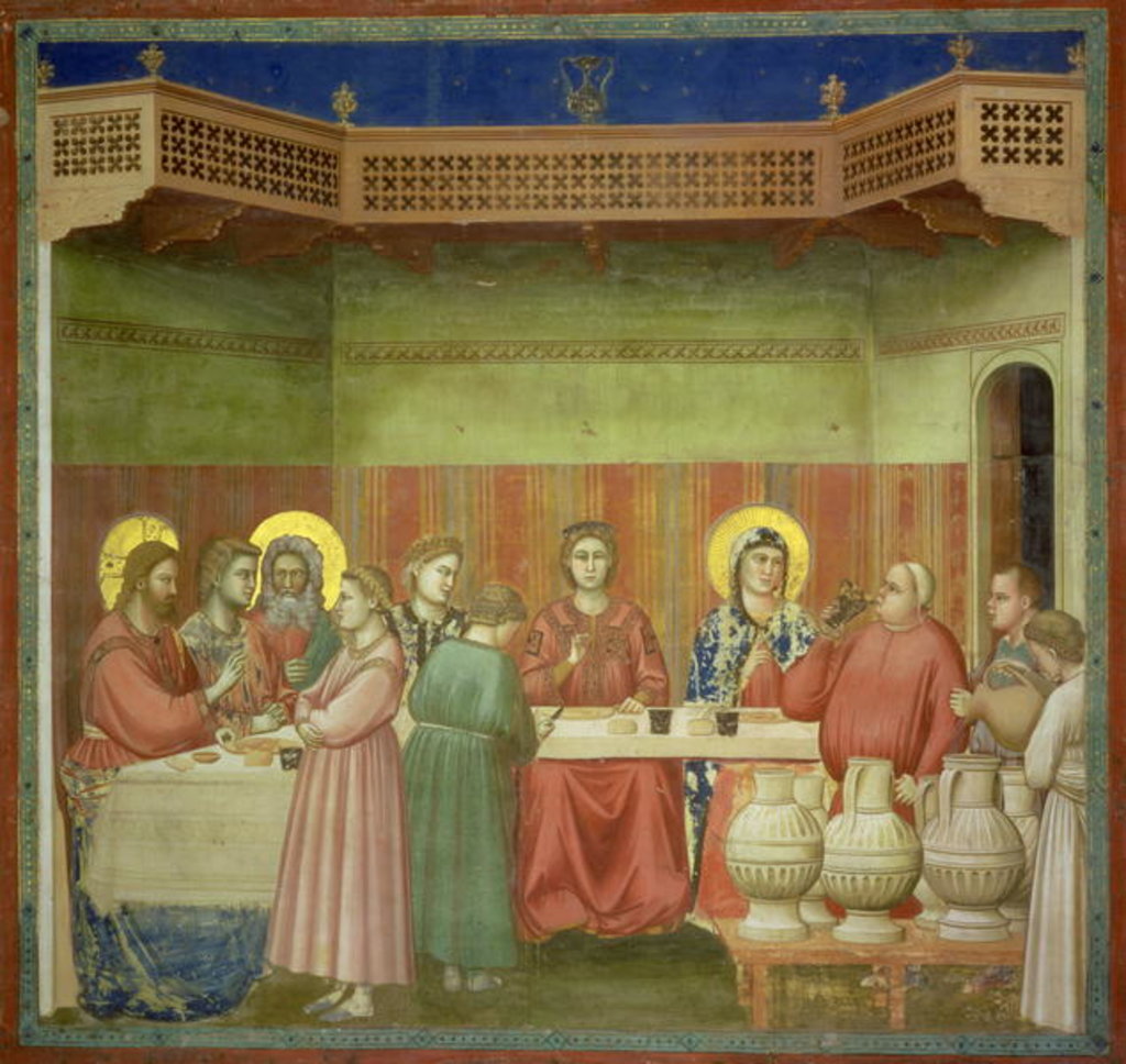 Detail of The Marriage Feast at Cana, c.1305 by Giotto