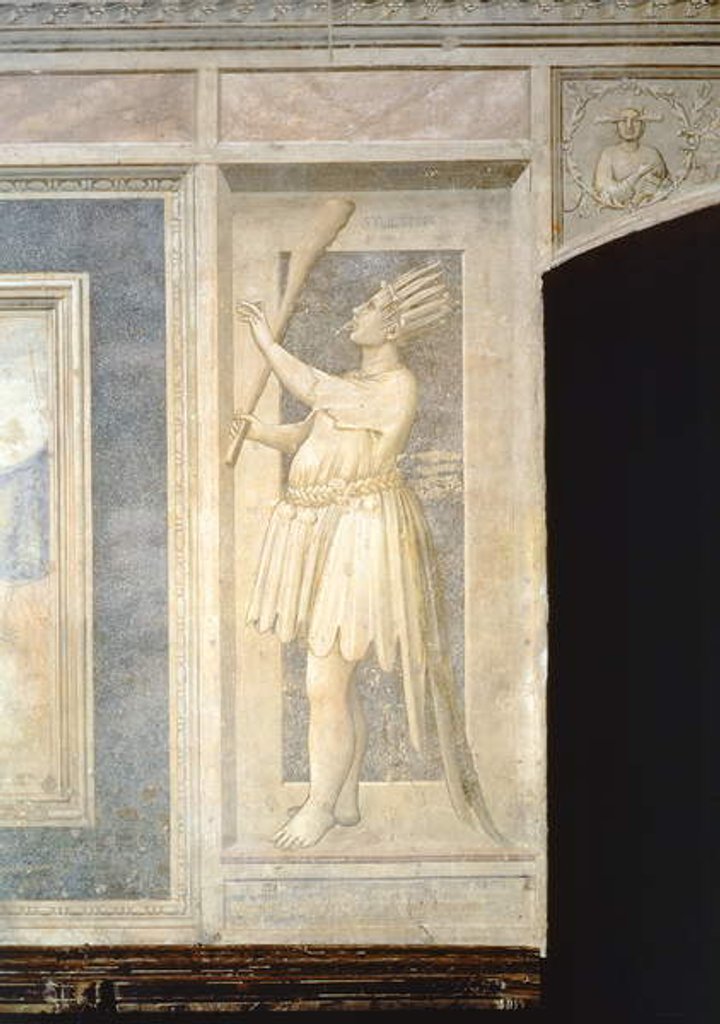 Detail of Folly, c.1305 by Giotto (c.1266-1337)