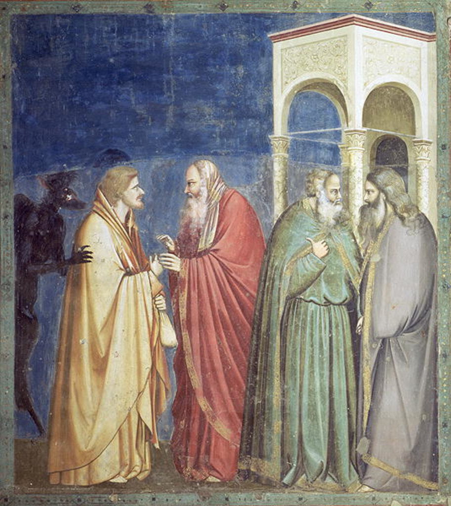 Detail of The Payment of Judas, c.1305 by Giotto (c.1266-1337)