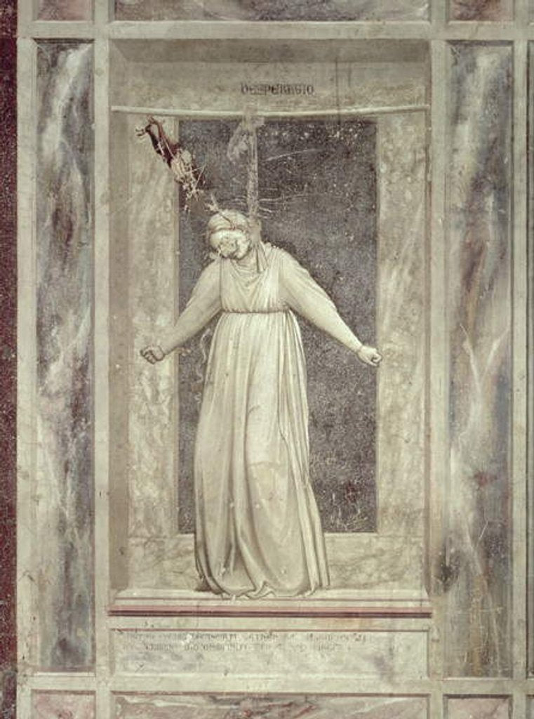 Detail of Desperation, c.1305 by Giotto