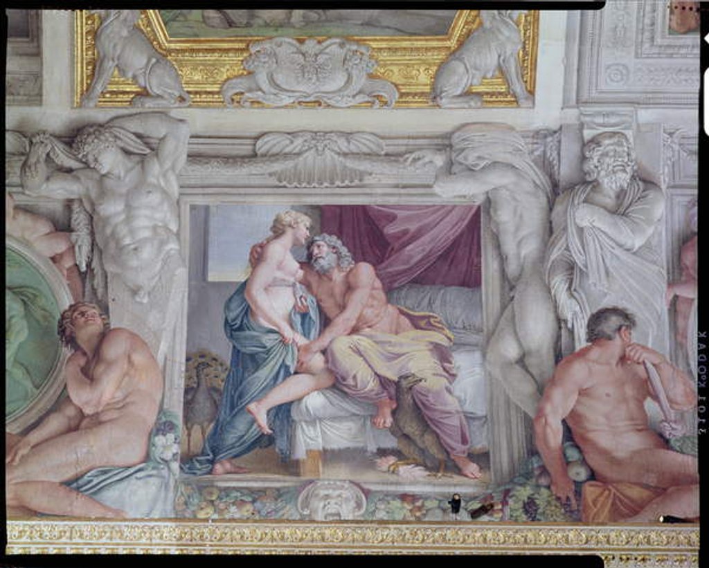 Detail of The 'Galleria di Carracci' detail of Jupiter and Juno, 1597-1604 by Annibale Carracci