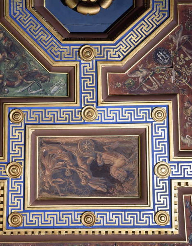 Detail of The 'Sala delle Nozze di Alessandro e Rossana' and Roxanne) detail of the ceiling decoration, c.1513 by Giovanni Antonio Bazzi Sodoma