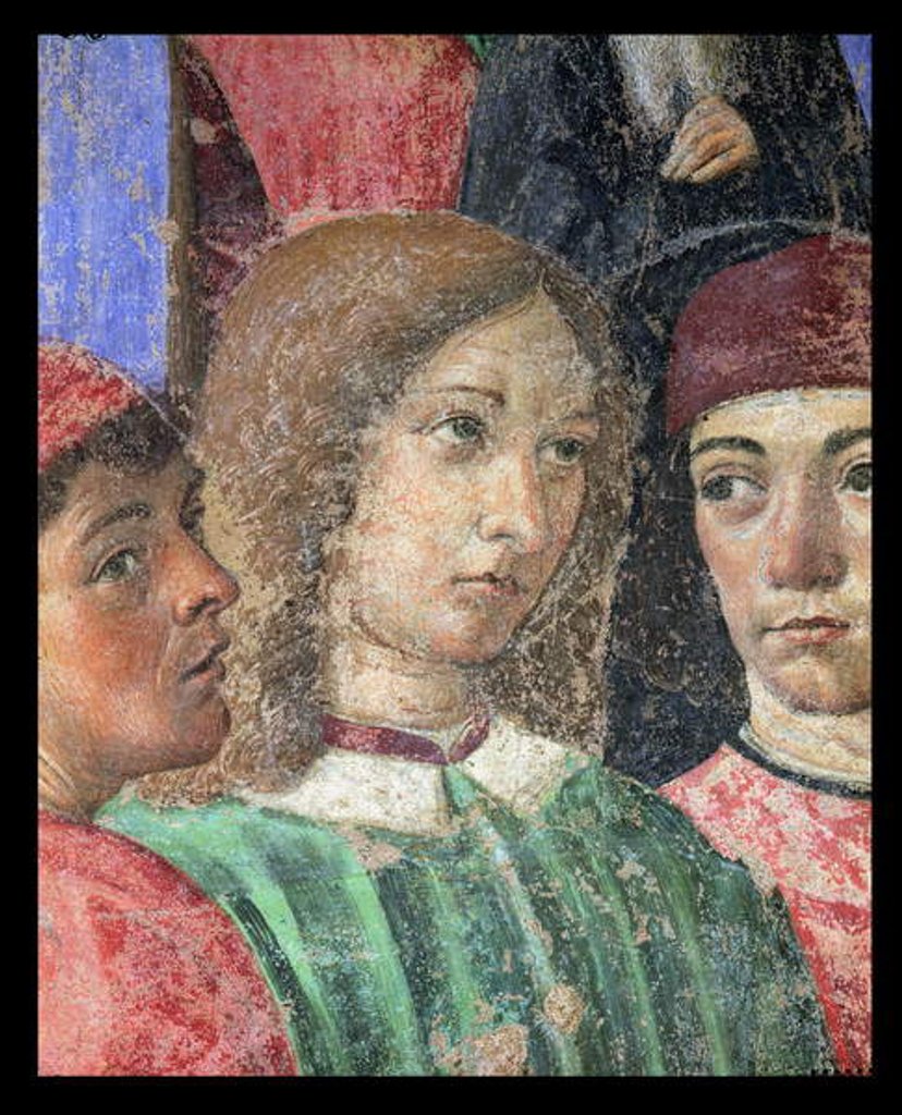 Detail of The Procession of the Bishop in Front of the Church of S. Ambrogio by Cosimo Rosselli