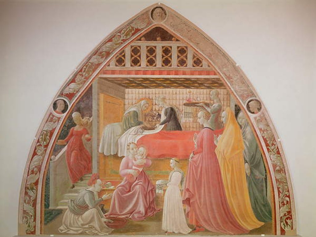 Detail of The Birth of the Virgin by Paolo Uccello