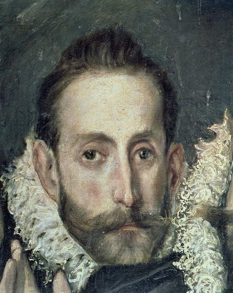 Detail of Self Portrait by El (1541-1614) Greco
