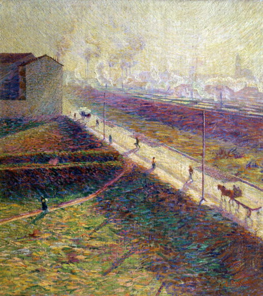 Detail of The Morning, 1909 by Umberto Boccioni