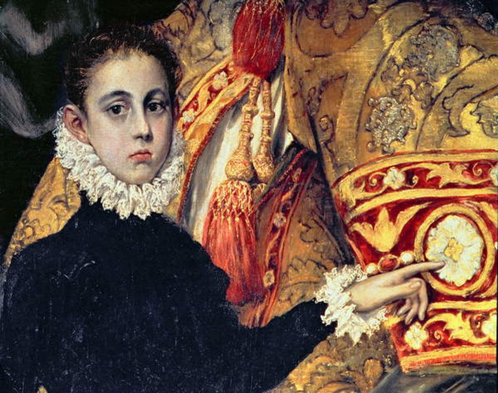 Detail of The Burial of Count Orgaz, from a legend of 1323 by El Greco