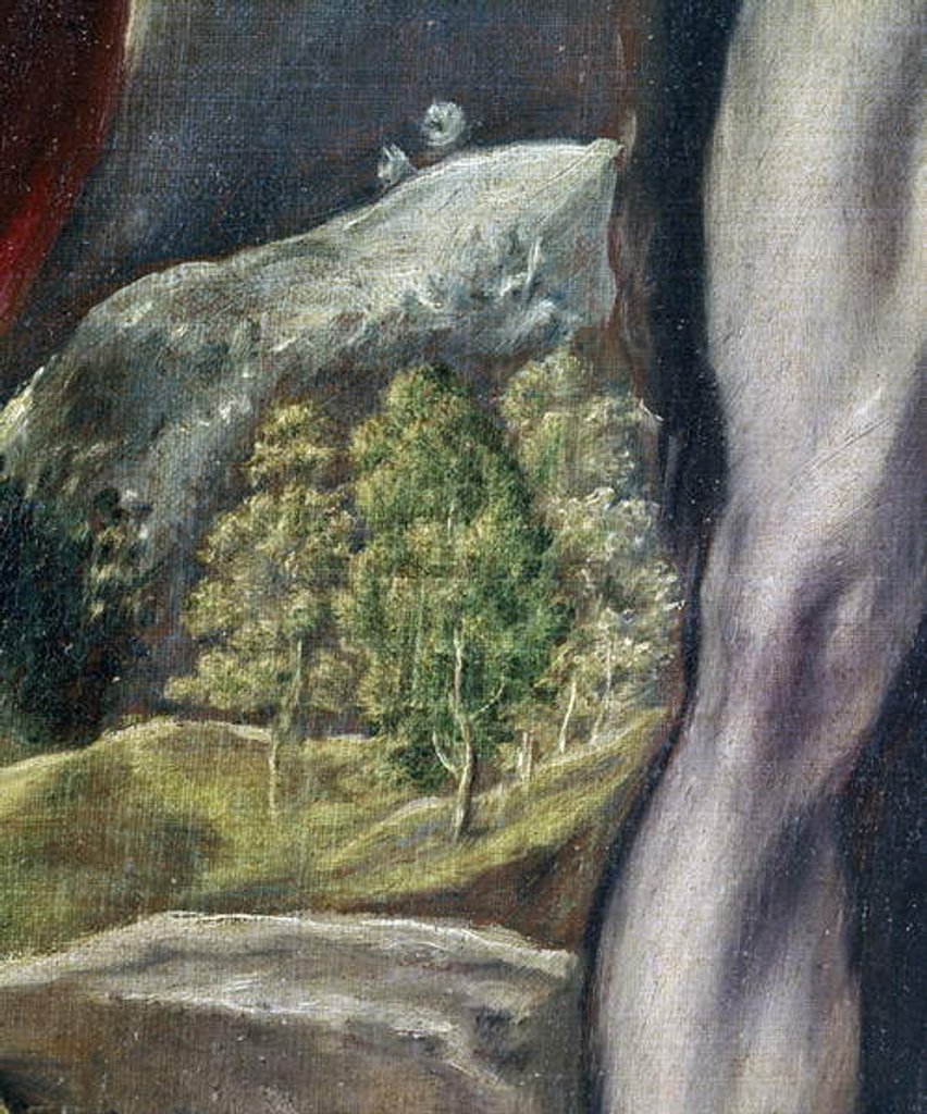Detail of SS. John the Evangelist and John the Baptist by El Greco