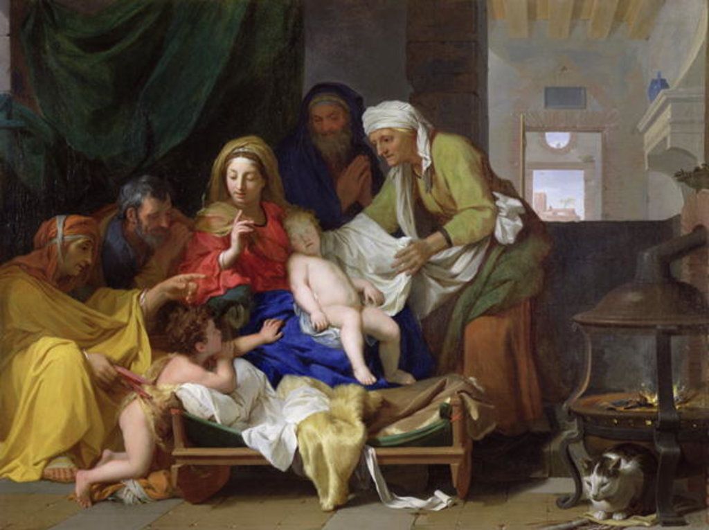 Detail of The Sleep of the Infant Jesus, 1655 by Charles Le Brun