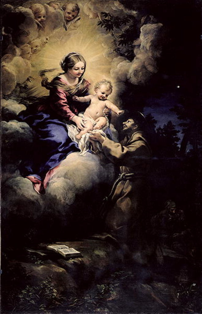 Detail of The Visitation of St Francis, 1641 by Pietro da Cortona