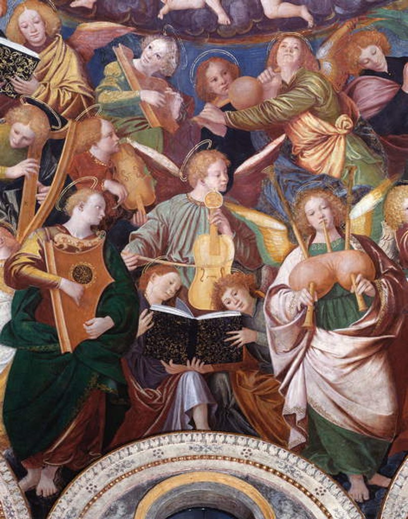 Detail of The Concert of Angels, 1534-36 by Gaudenzio Ferrari