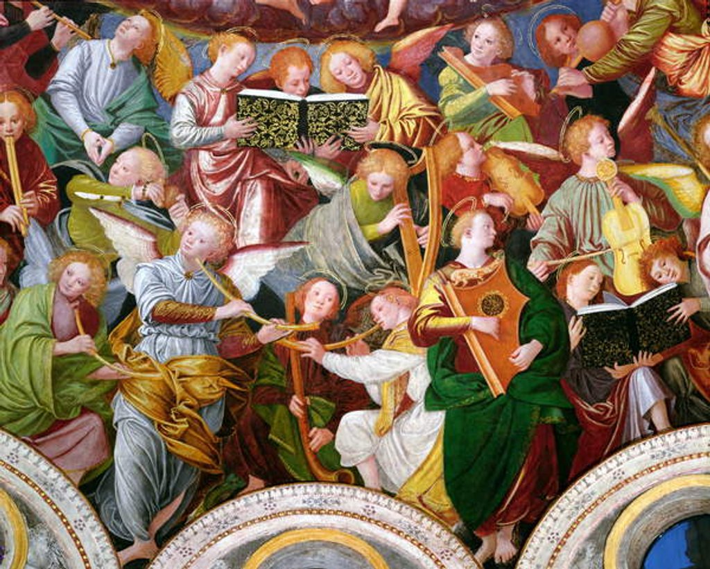 Detail of The Concert of Angels, 1534-36 by Gaudenzio Ferrari