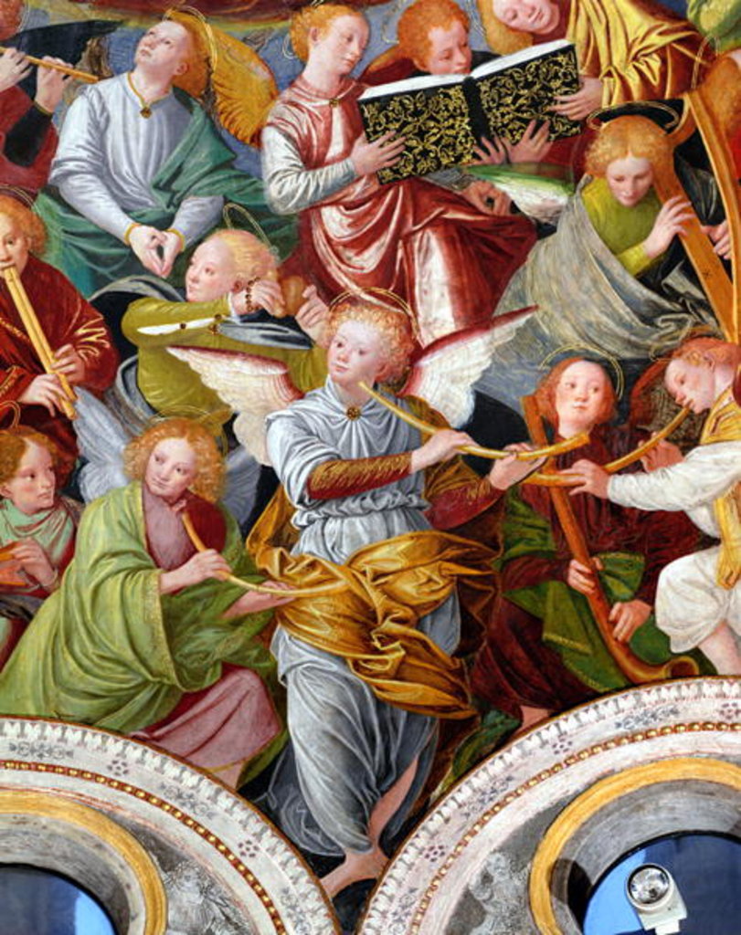 Detail of The Concert of Angels, 1534-36 by Gaudenzio Ferrari