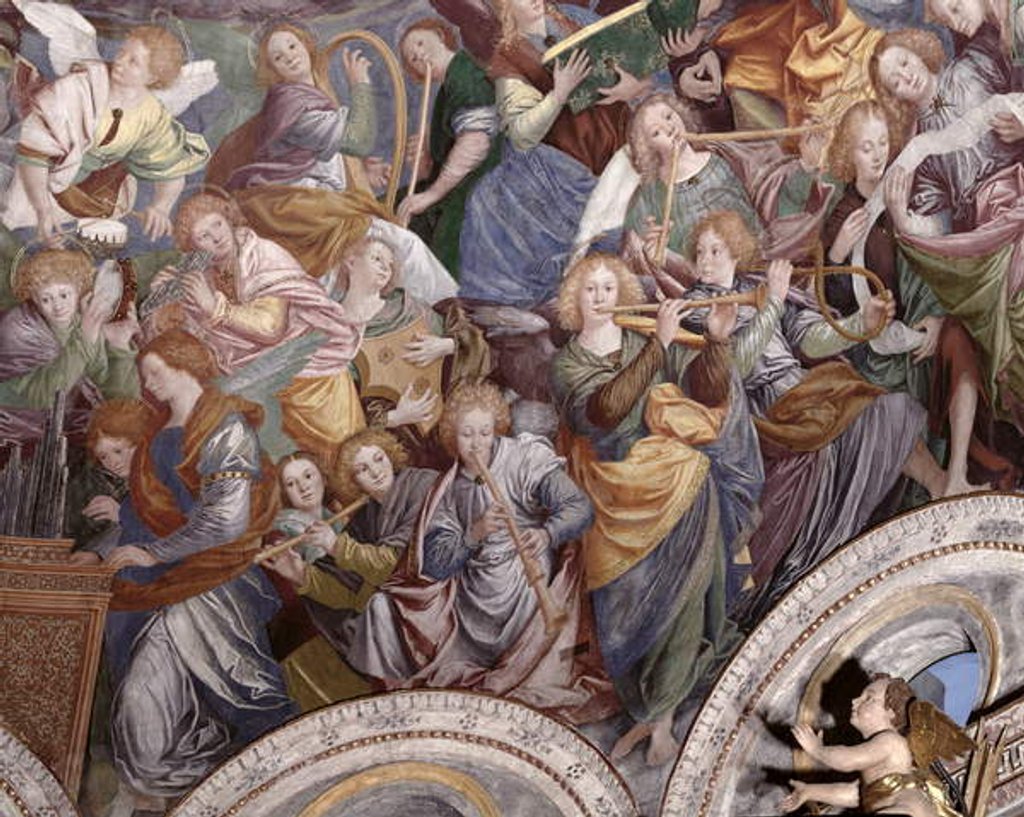 Detail of The Concert of Angels, 1534-36 by Gaudenzio Ferrari