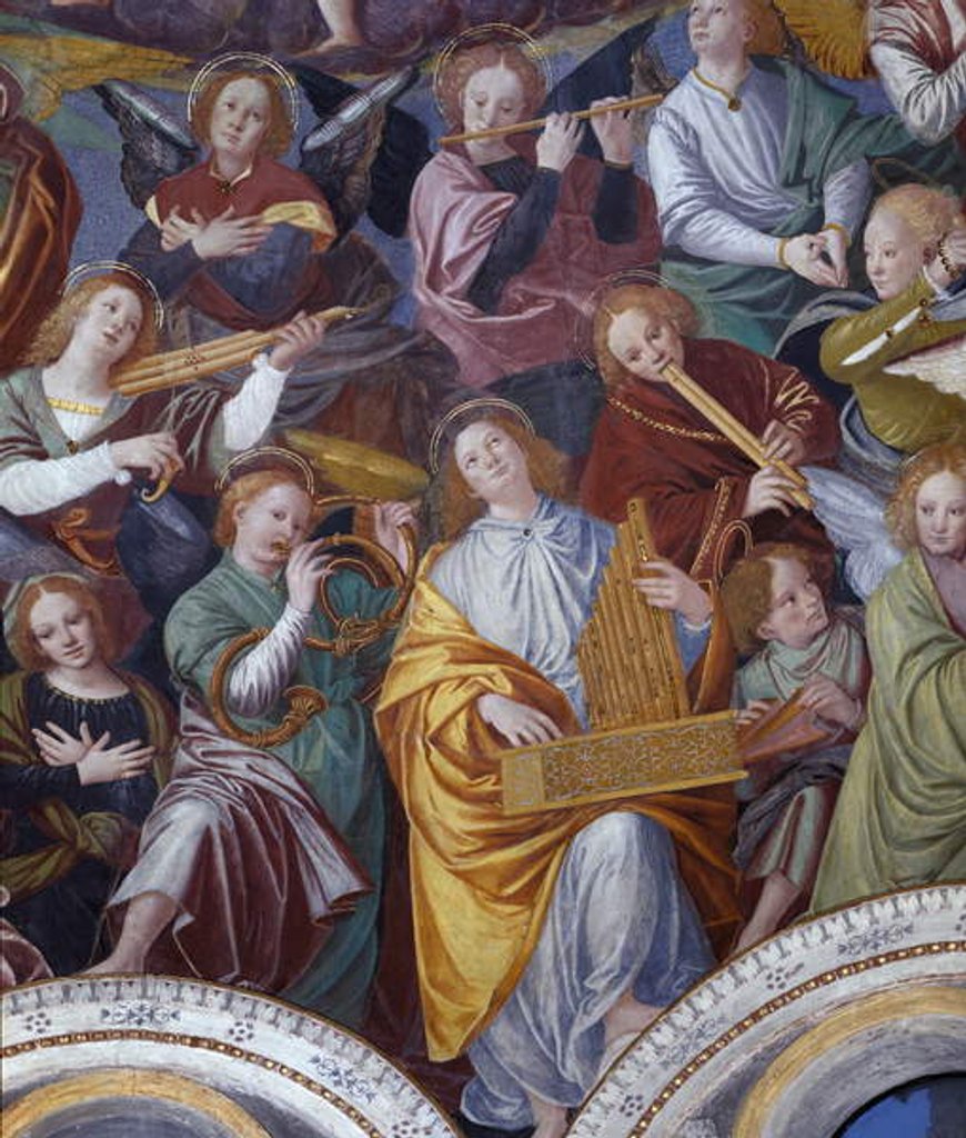 Detail of The Concert of Angels, 1534-36 by Gaudenzio Ferrari