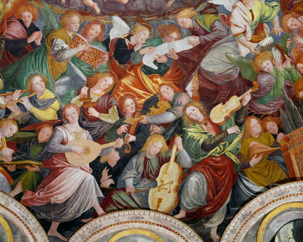 Detail of The Concert of Angels, 1534-36 by Gaudenzio Ferrari