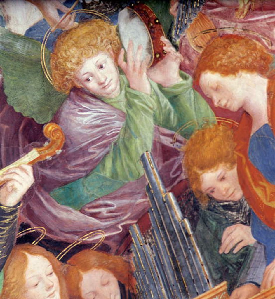 Detail of The Concert of Angels, 1534-36 by Gaudenzio Ferrari