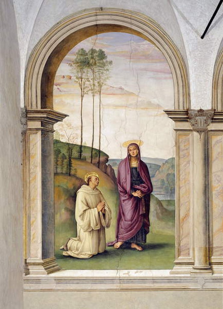 Detail of The Crucifixion by Pietro Perugino