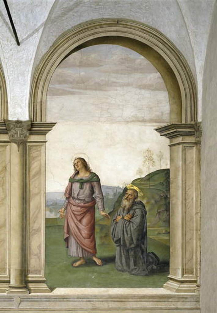 Detail of The Crucifixion by Pietro Perugino