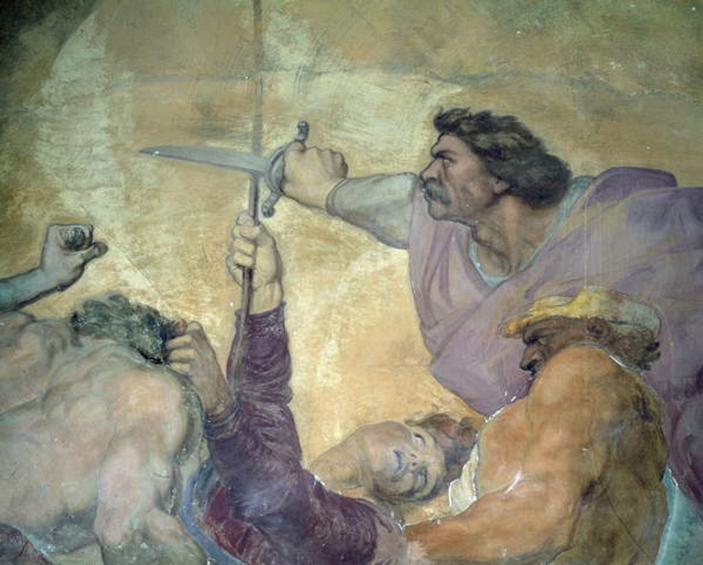 Detail of Detail of Punishment of the Doctor, Villa Medicea di Careggi by George Frederic Watts