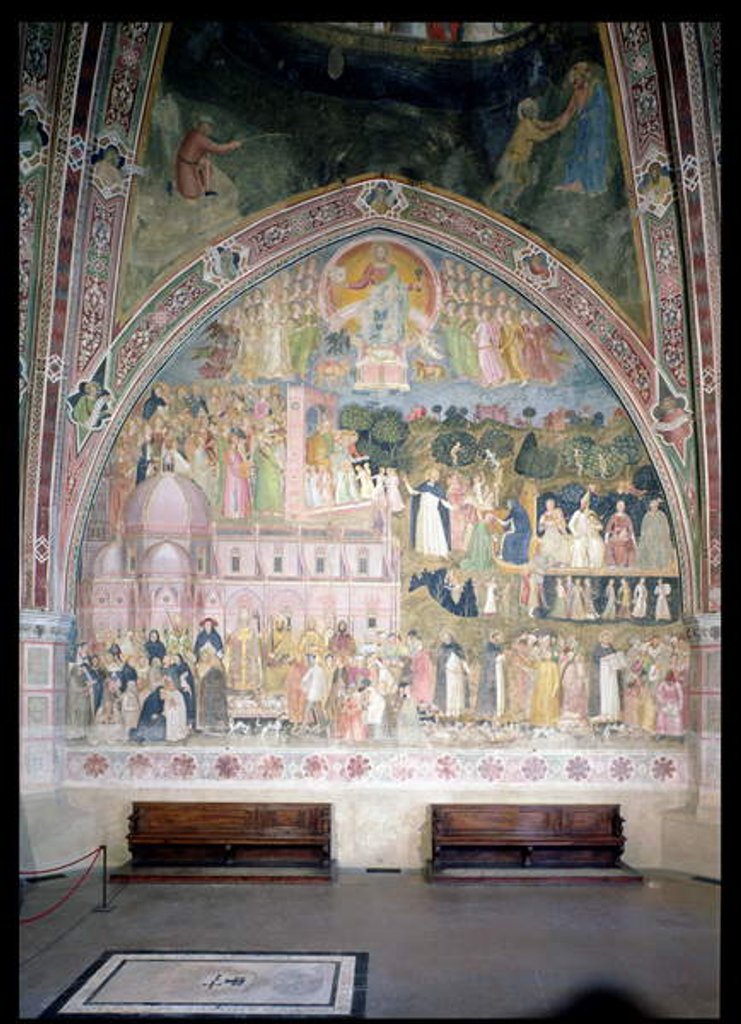 Detail of The Church Militant and Triumphant, in the Spanish Chapel, c.1369 by Andrea di Bonaiuto (fl.1343-77)
