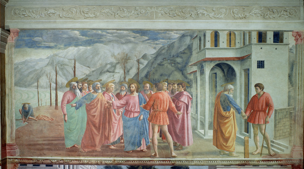 Detail of The Tribute Money, c.1426 by Tommaso Masaccio