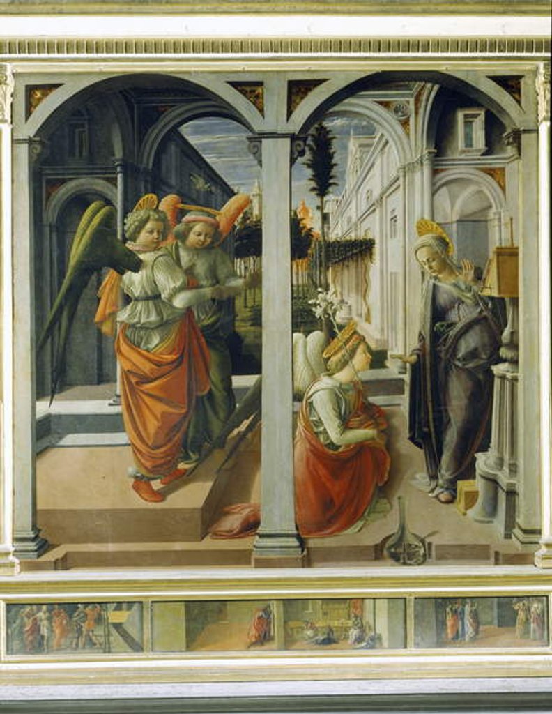 Detail of Annunciation, c.1445 by Fra Filippo Lippi