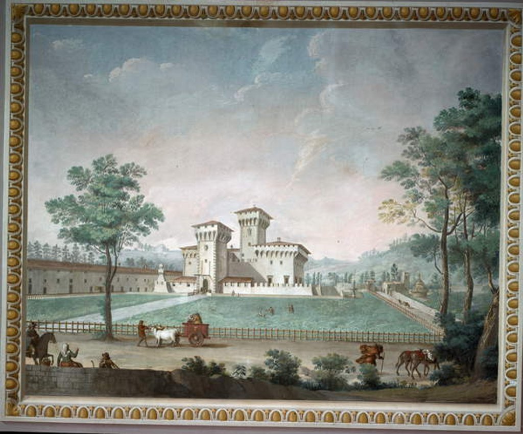Detail of Villa Medicea di Cafaggiolo by School Italian