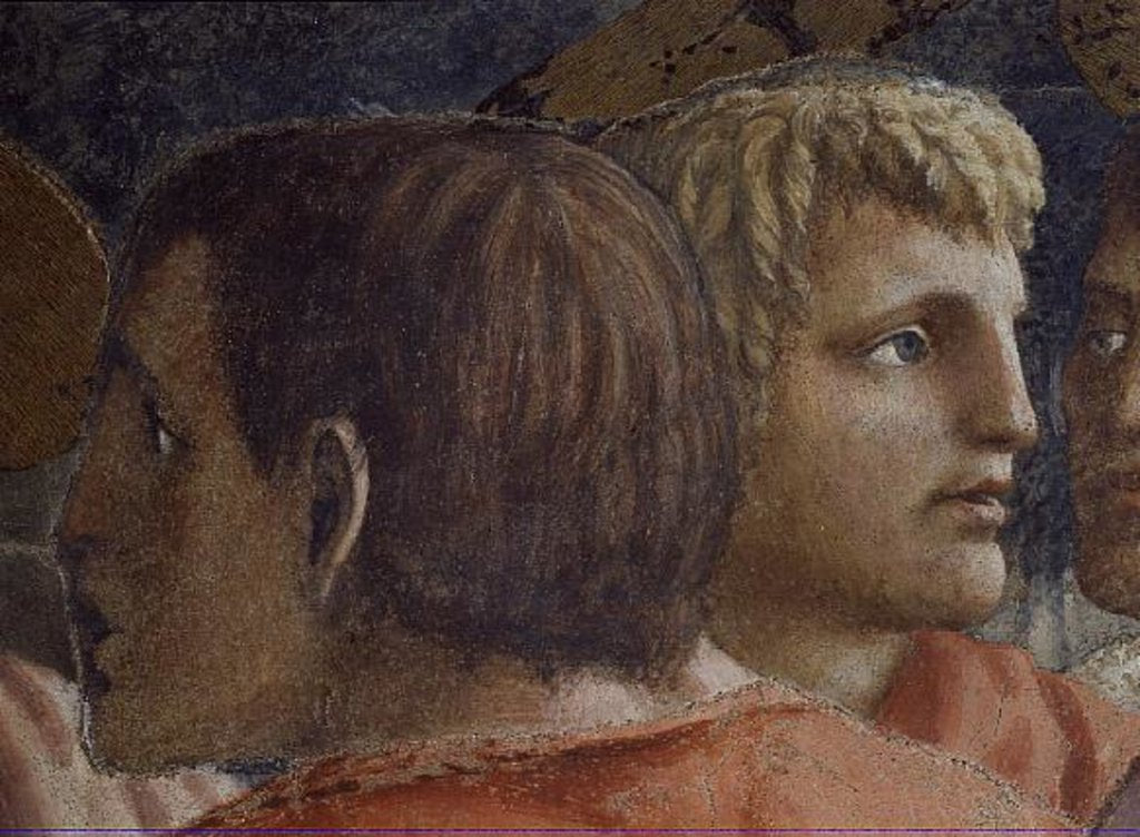 Detail of Tribute Money c.1427 by Tommaso Masaccio