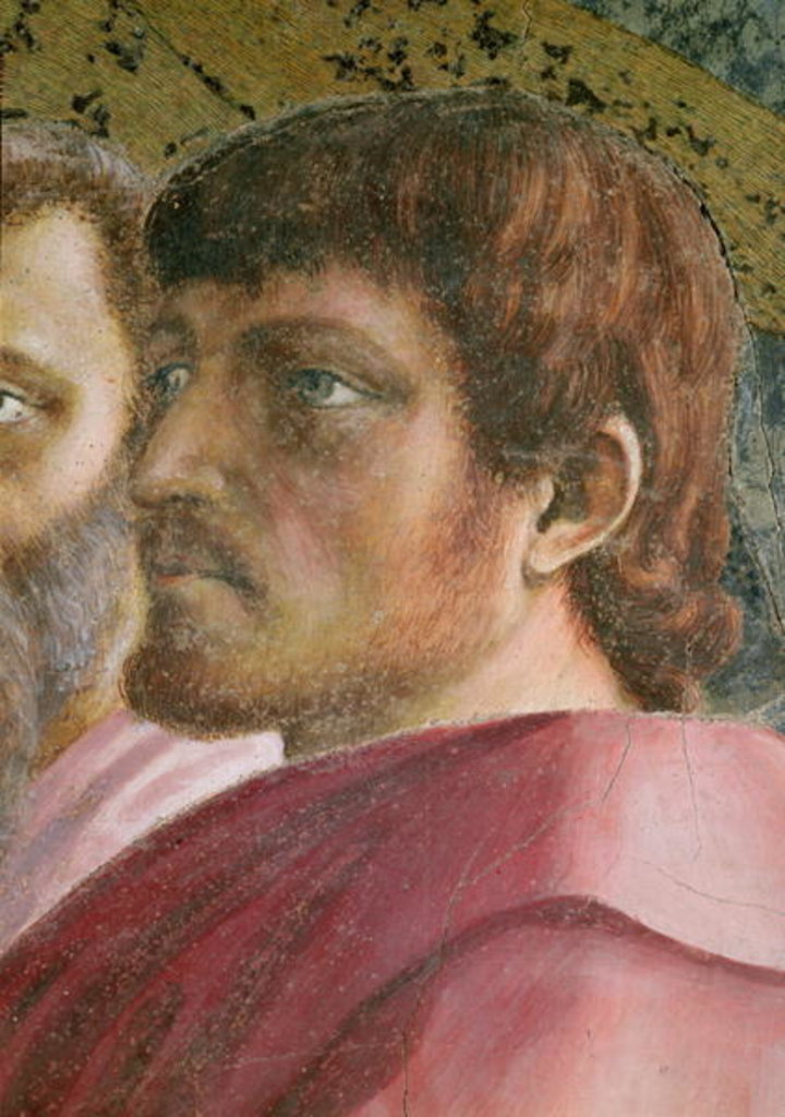 Detail of Tribute Money c.1427 by Tommaso Masaccio