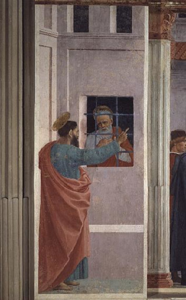 Detail of St. Peter Visited in Jail by St. Paul, c.1480 by Filippino Lippi
