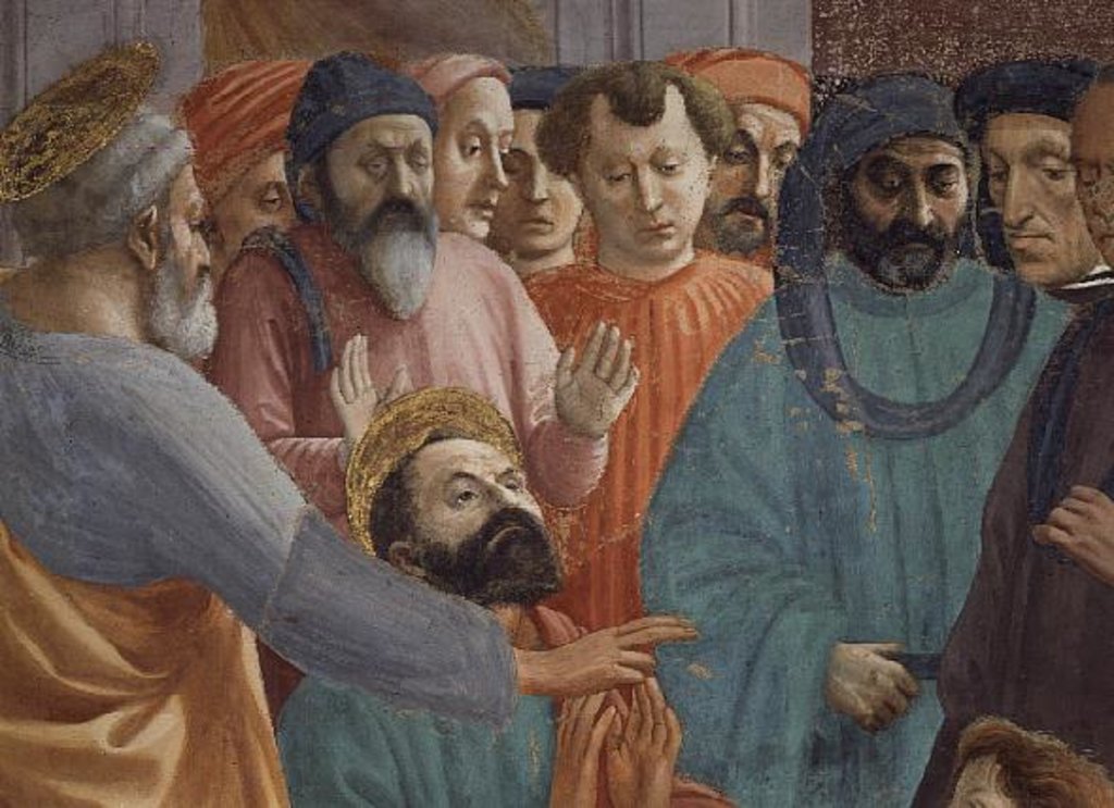 Detail of The Raising of the Son of Theophilus, King of Antioch, c.1427 by Tommaso Masaccio