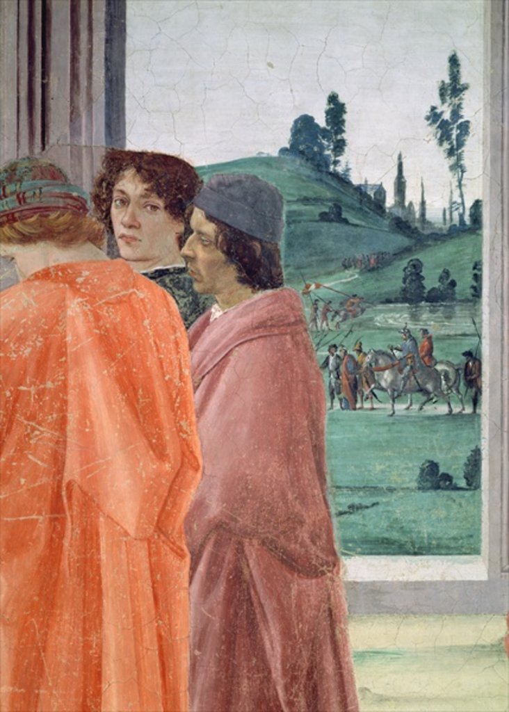 Detail of The Dispute with Simon Mago, and the Crucifixion of St. Peter, c.1480 by Filippino Lippi